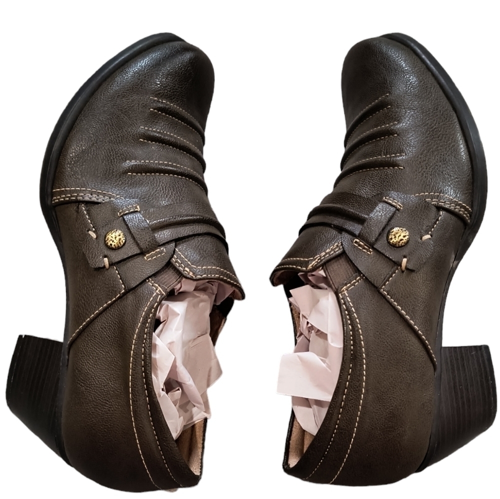 Naturalizer Kaz Round Toe Brown Slip On Loafer Size 7.5 - Picture 4 of 9